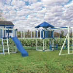 Blue and White Playset